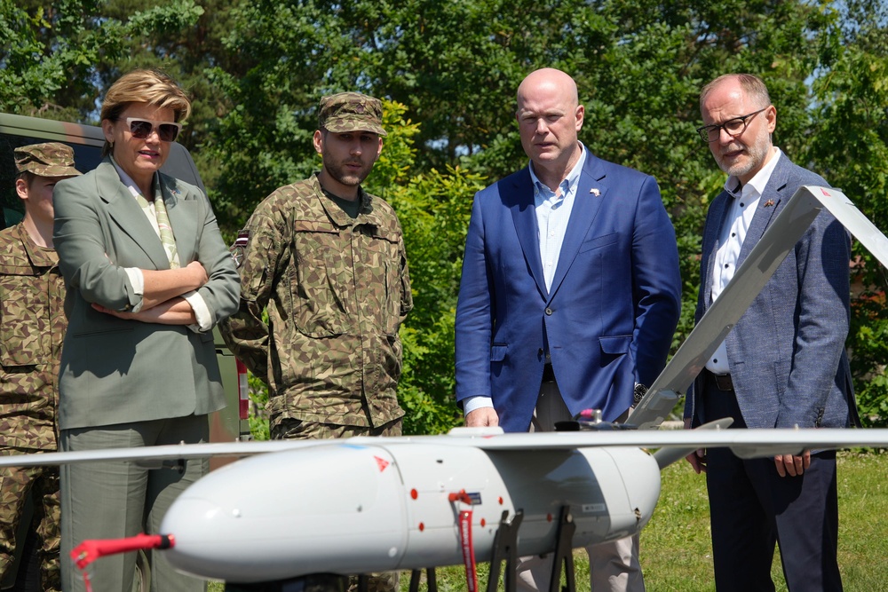 Task Force Iron greets the United States Ambassador to NATO at Adazi Military Base