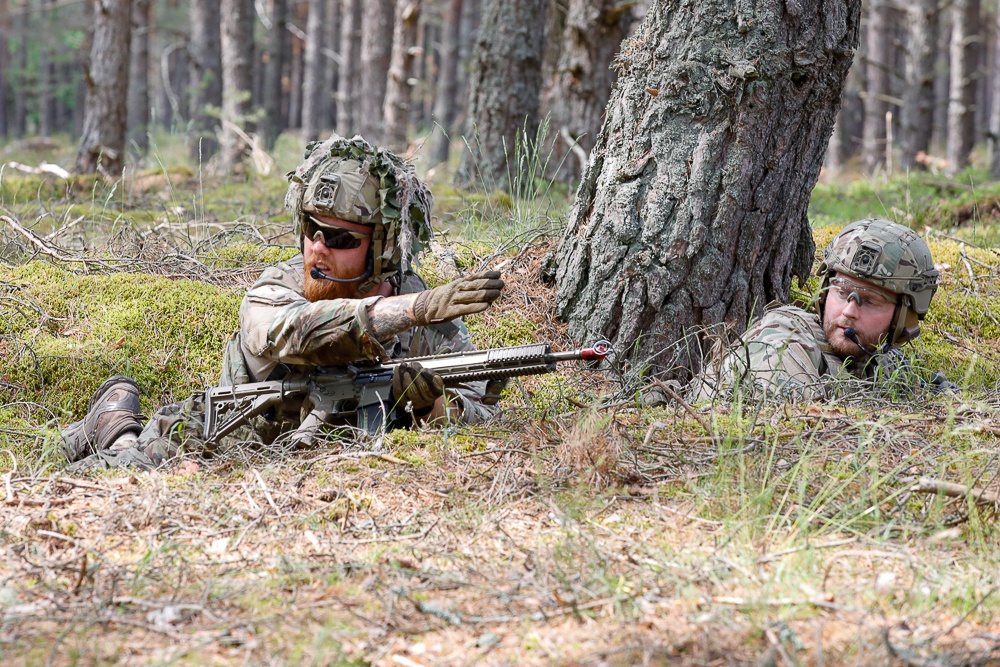 Michigan Army National Guard and Danish Armed Forces enhance squad tactics in Latvia