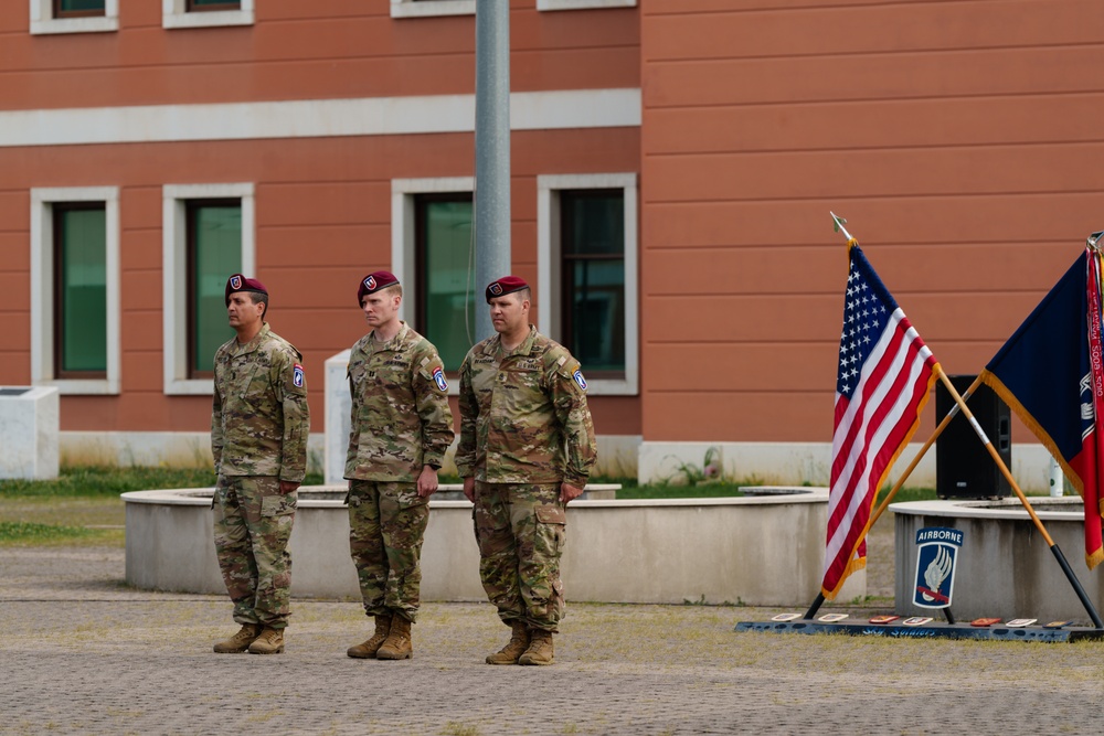 173rd Airborne Brigade, BSB. HHC BDE, Change Of Command