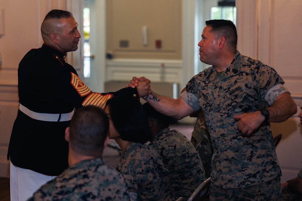 Master Gunnery Sgt. Fernando Llanos' Retirement Ceremony