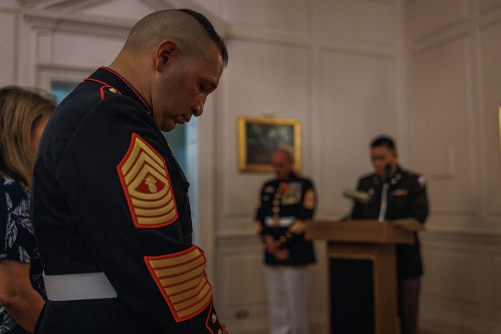 Master Gunnery Sgt. Fernando Llanos' Retirement Ceremony