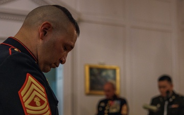 Master Gunnery Sgt. Fernando Llanos' Retirement Ceremony