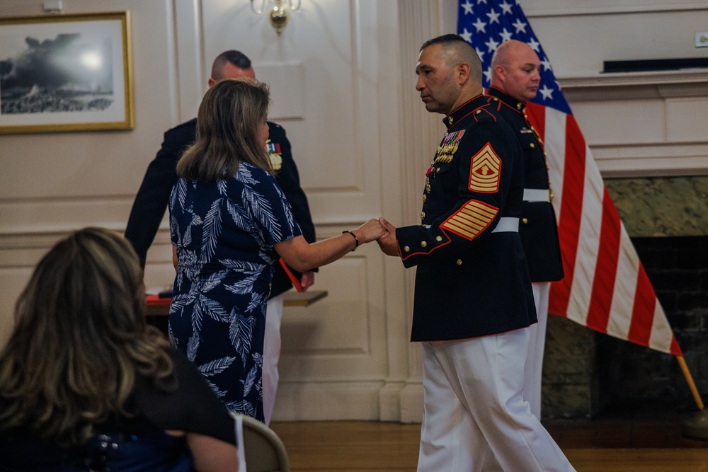 Master Gunnery Sgt. Fernando Llanos' Retirement Ceremony