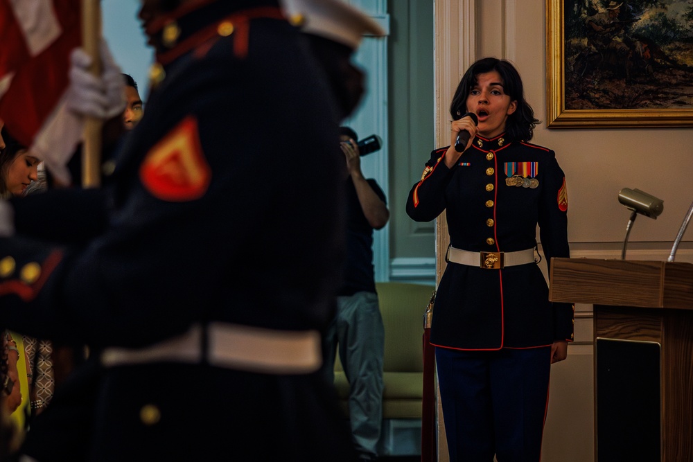 Master Gunnery Sgt. Fernando Llanos' Retirement Ceremony