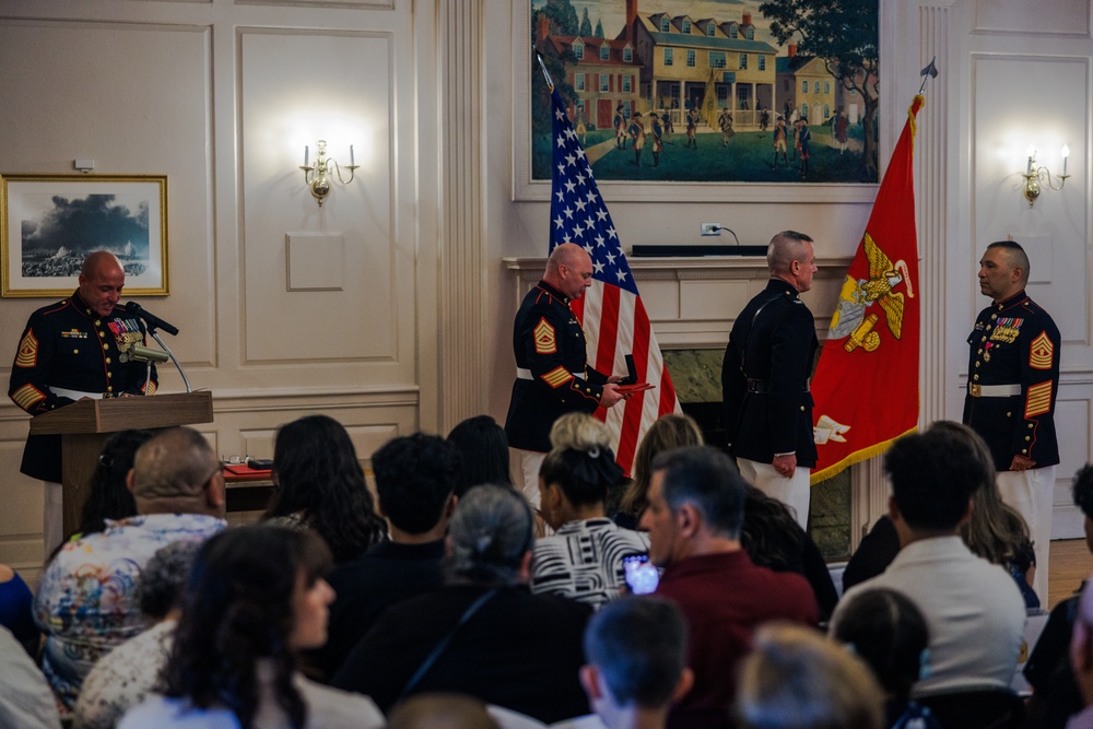 Master Gunnery Sgt. Fernando Llanos' Retirement Ceremony