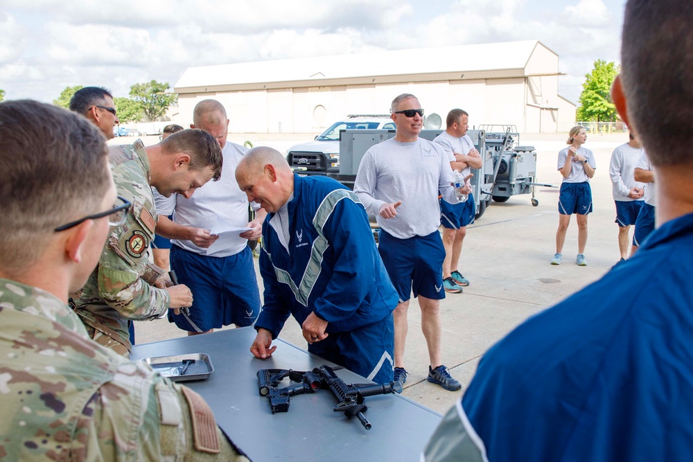 190th ARW Leaders Gear Up for Warrior Day with Team-Based Readiness Challenge