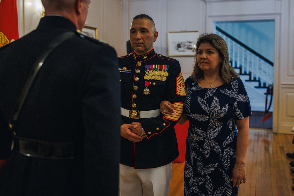 Master Gunnery Sgt. Fernando Llanos' Retirement Ceremony