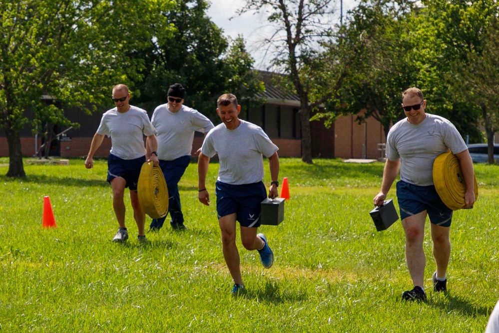 190th ARW Leaders Gear Up for Warrior Day with Team-Based Readiness Challenge
