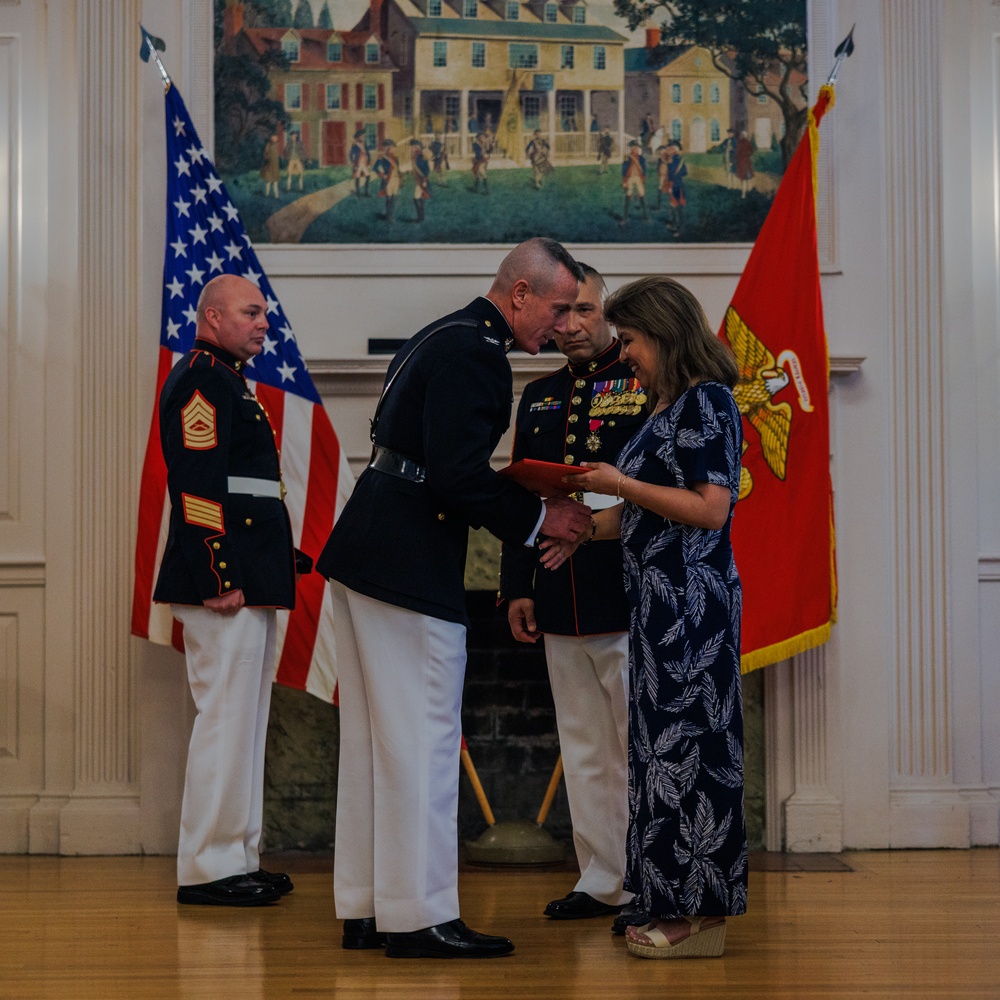 Master Gunnery Sgt. Fernando Llanos' Retirement Ceremony