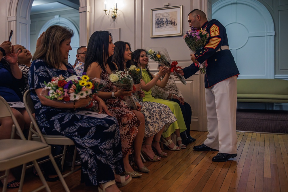 Master Gunnery Sgt. Fernando Llanos' Retirement Ceremony