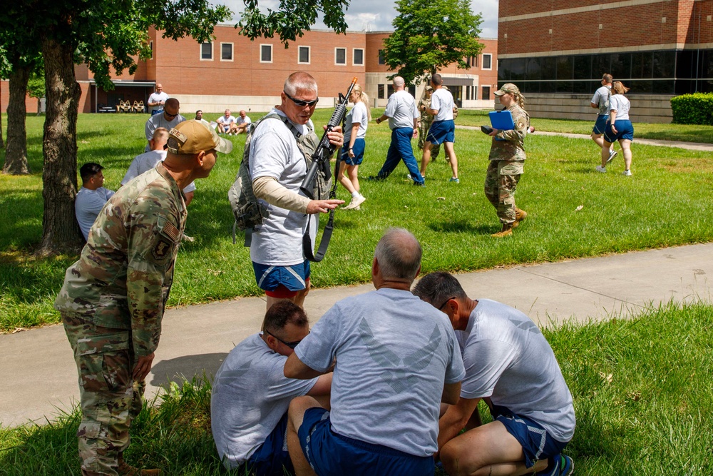 190th ARW Leaders Gear Up for Warrior Day with Team-Based Readiness Challenge