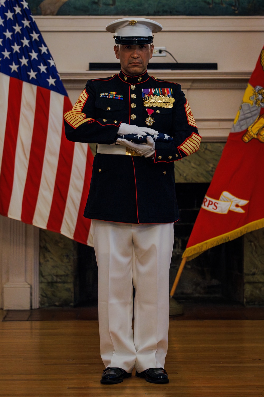 Master Gunnery Sgt. Fernando Llanos' Retirement Ceremony