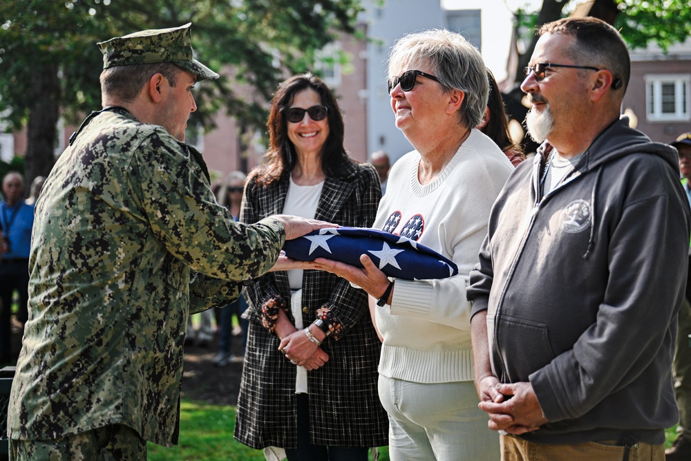 PNSY Retire Flag Kim Hubby