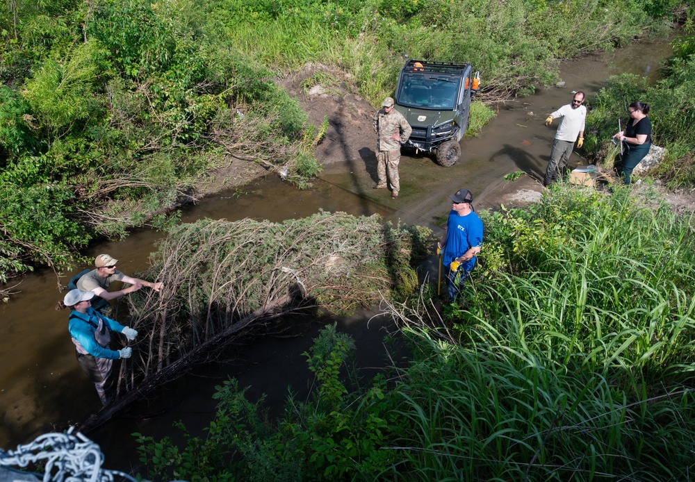 22 CES revitalizes McConnell creek and protects infrastructure with revetment project