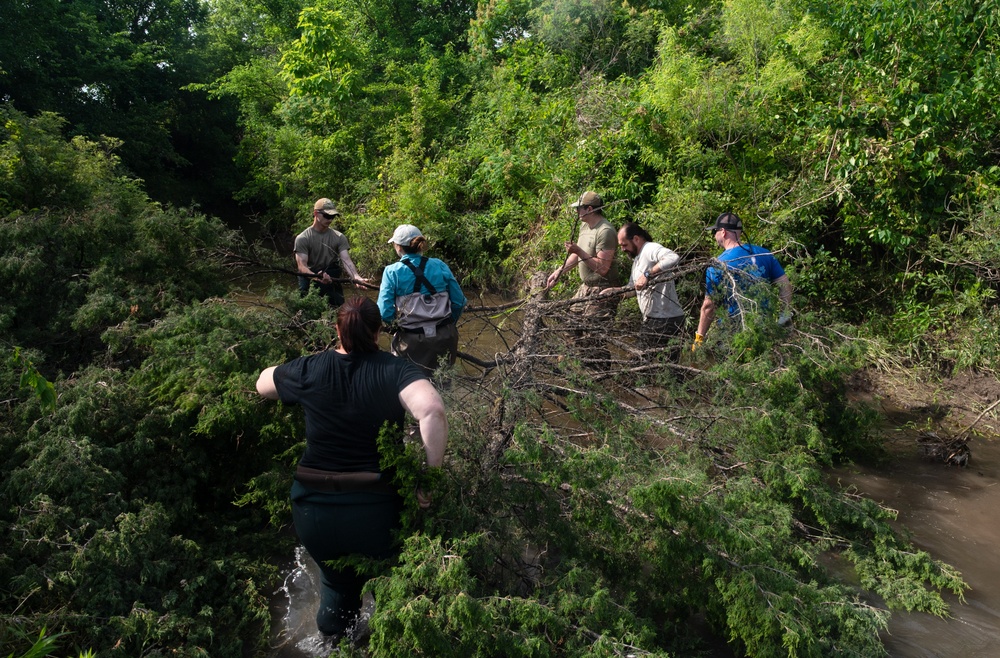 22 CES revitalizes McConnell creek and protects infrastructure with revetment project