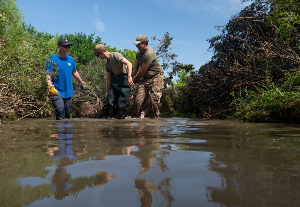22 CES revitalizes McConnell creek and protects infrastructure with revetment project