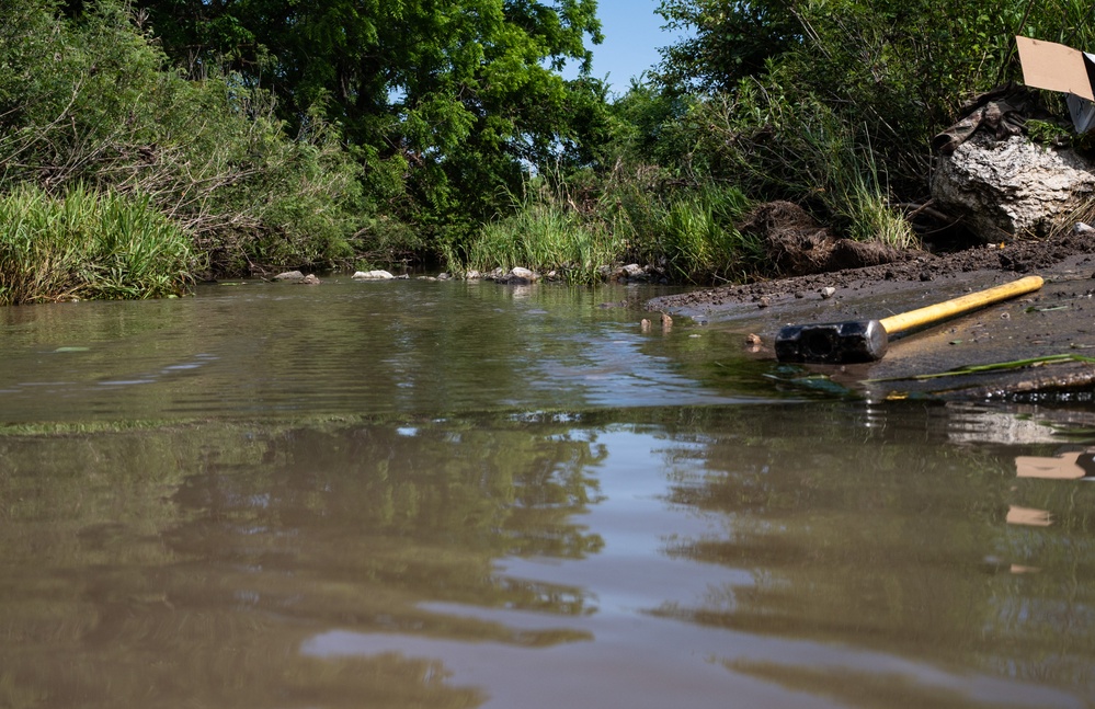 22 CES revitalizes McConnell creek and protects infrastructure with revetment project