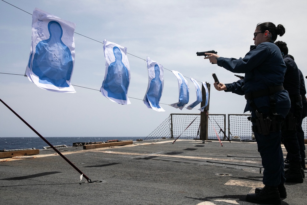 USS Wayne E. Meyer conducts operations in the U.S. Central Command area of responsibility as part of the Carl Vinson Carrier Strike Group