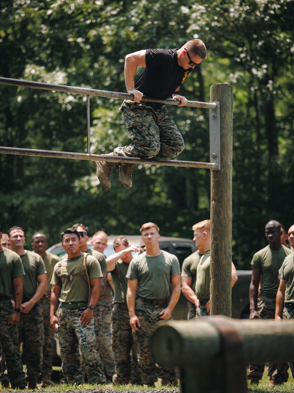 Force Fitness Instructor Course 3-25 conducts obstacle course demo