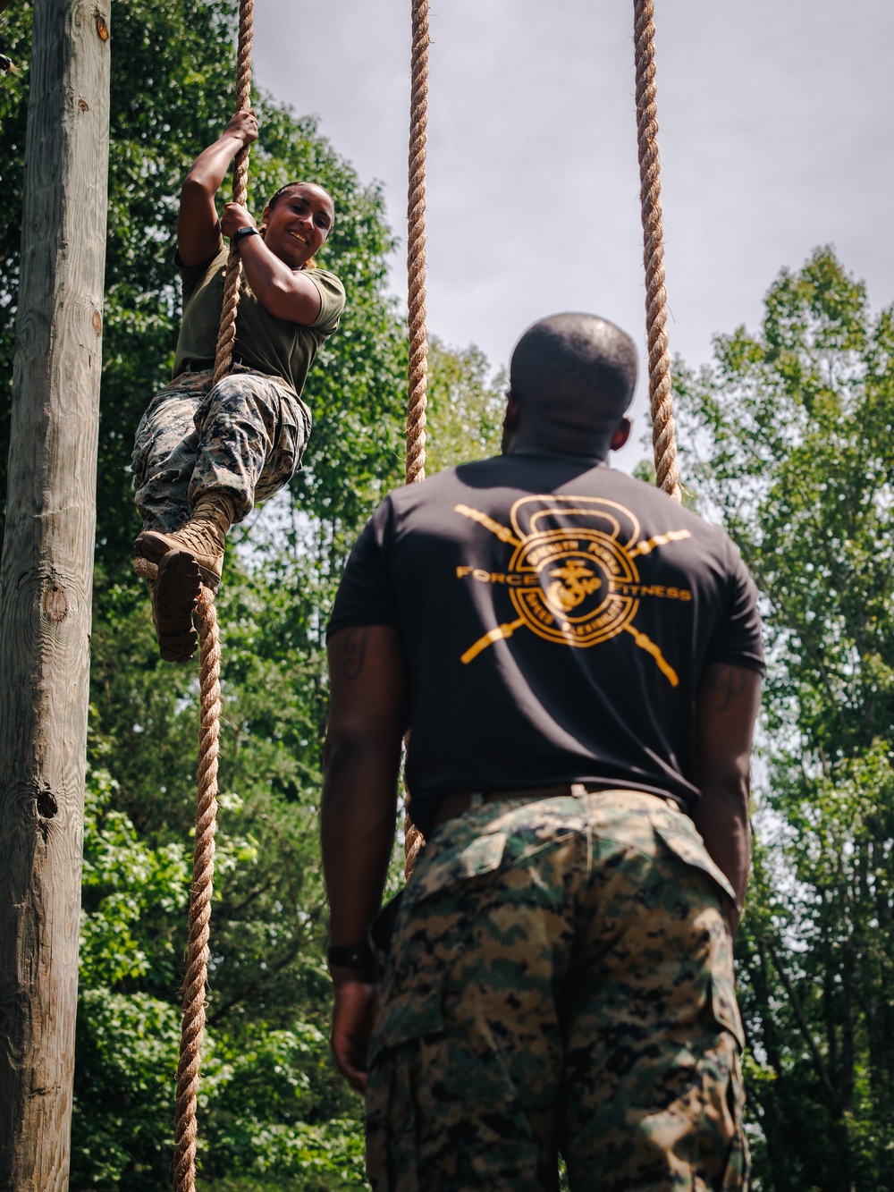 Force Fitness Instructor Course 3-25 conducts obstacle course demo