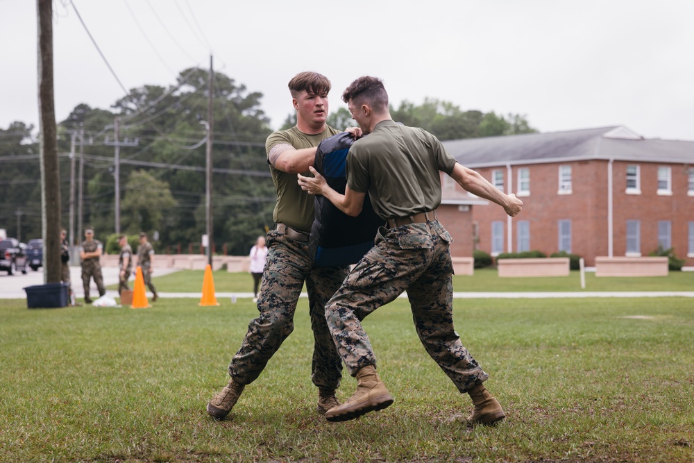 H&amp;S Bn Area Guard Force OC Spray Training