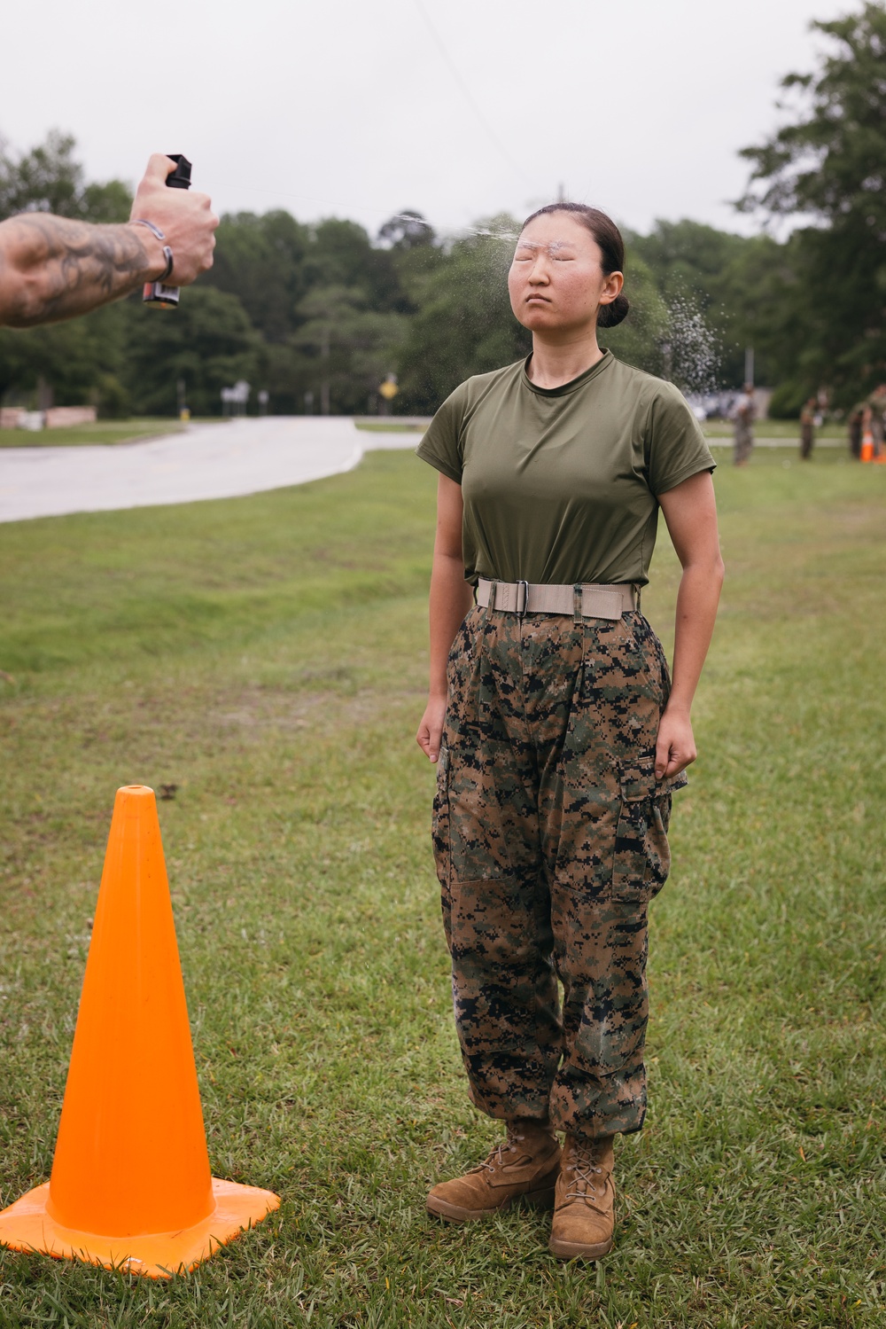 H&amp;S Bn Area Guard Force OC Spray Training
