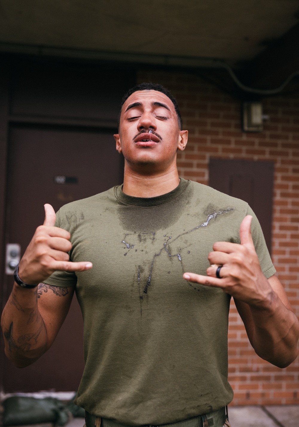 H&amp;S Bn Area Guard Force OC Spray Training