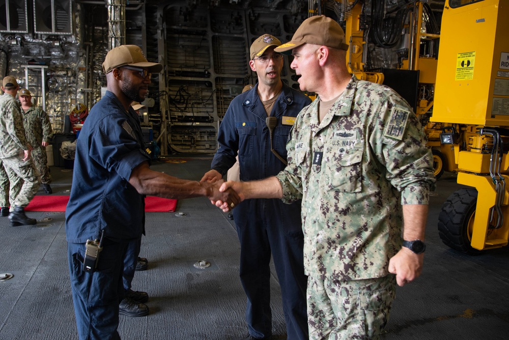 SWOBOSS Visits USS Gabrielle Giffords