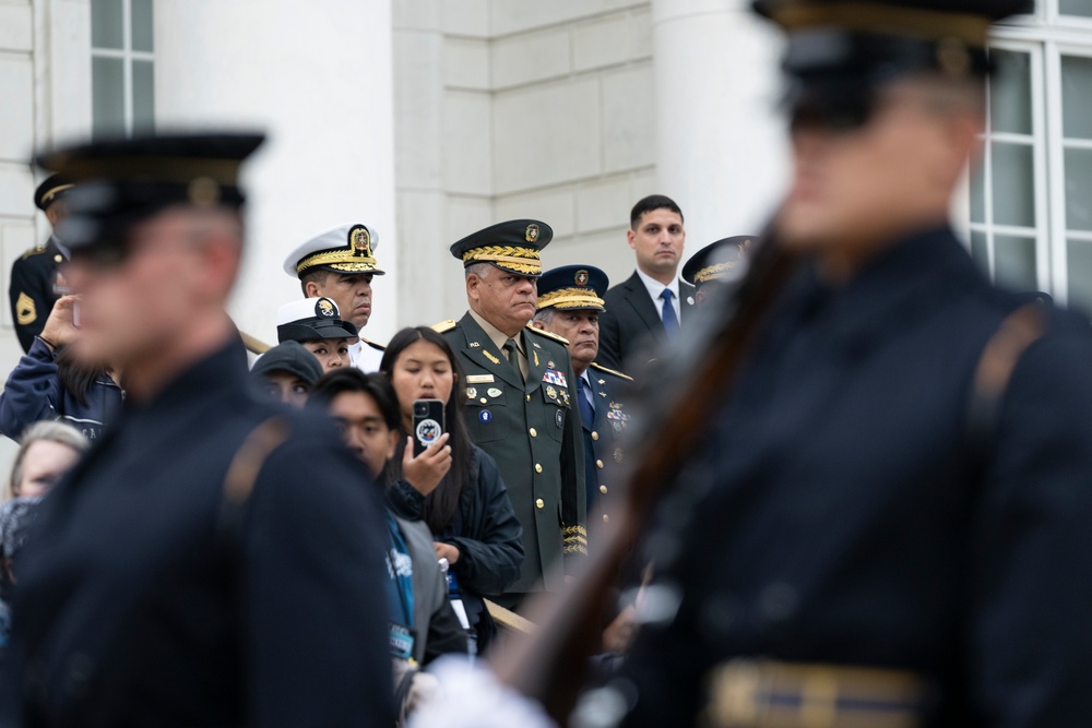 Minister of Defense of the Dominican Republic Lt. Gen. Carlos Antonio Fernández Onofre Visits Arlington National Cemetery