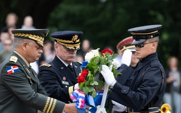 Minister of Defense of the Dominican Republic Lt. Gen. Carlos Antonio Fernández Onofre Visits Arlington National Cemetery