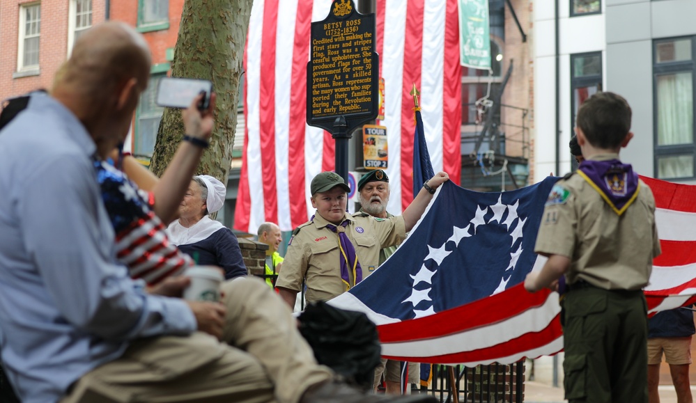 Army Reserve general honors ‘Old Glory’ at U.S. Flag’s birthplace