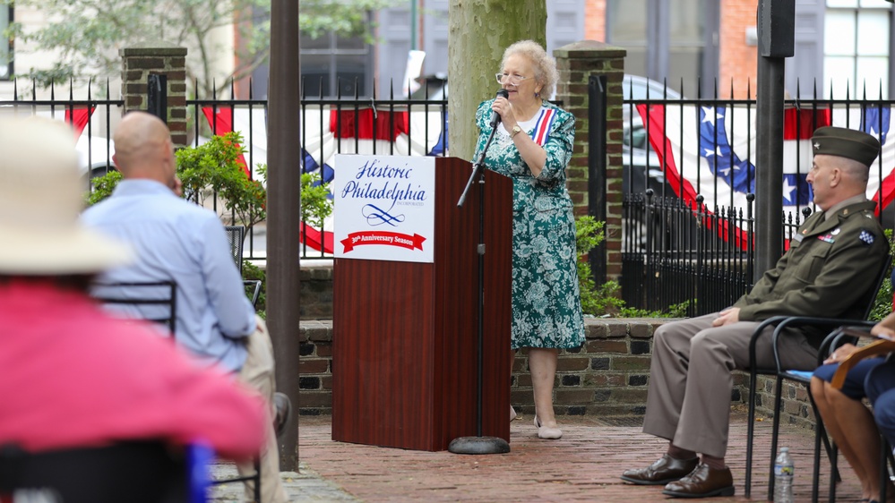 Army Reserve general honors ‘Old Glory’ at U.S. Flag’s birthplace