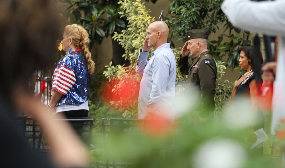 Army Reserve general honors ‘Old Glory’ at U.S. Flag’s birthplace