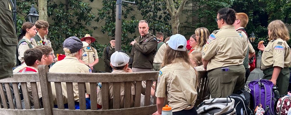 Army Reserve general honors ‘Old Glory’ at U.S. Flag’s birthplace