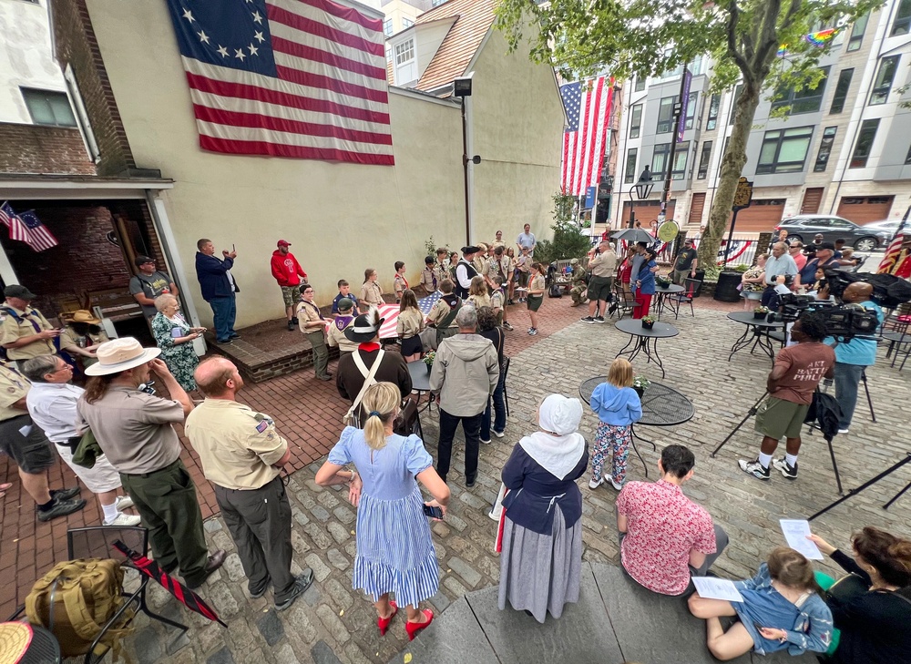 Army Reserve general honors ‘Old Glory’ at U.S. Flag’s birthplace