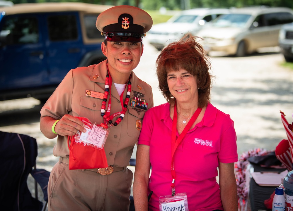 USS John C. Stennis (CVN 74) CMC attends Toys for Tots event