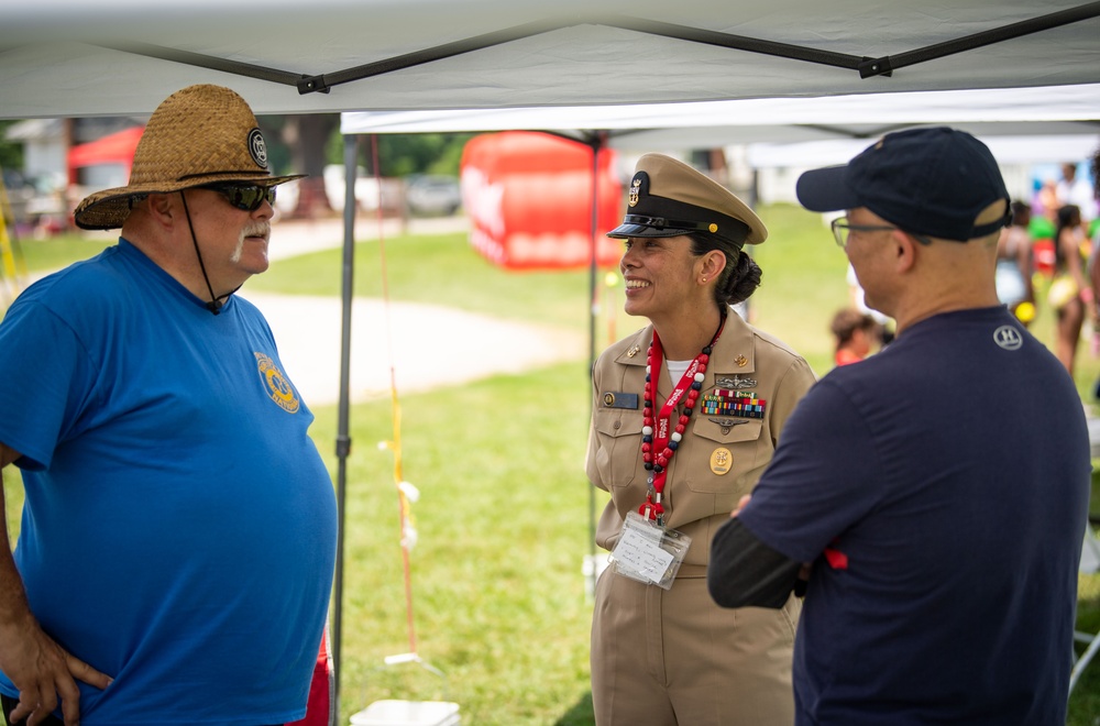 USS John C. Stennis (CVN 74) CMC attends Toys for Tots event