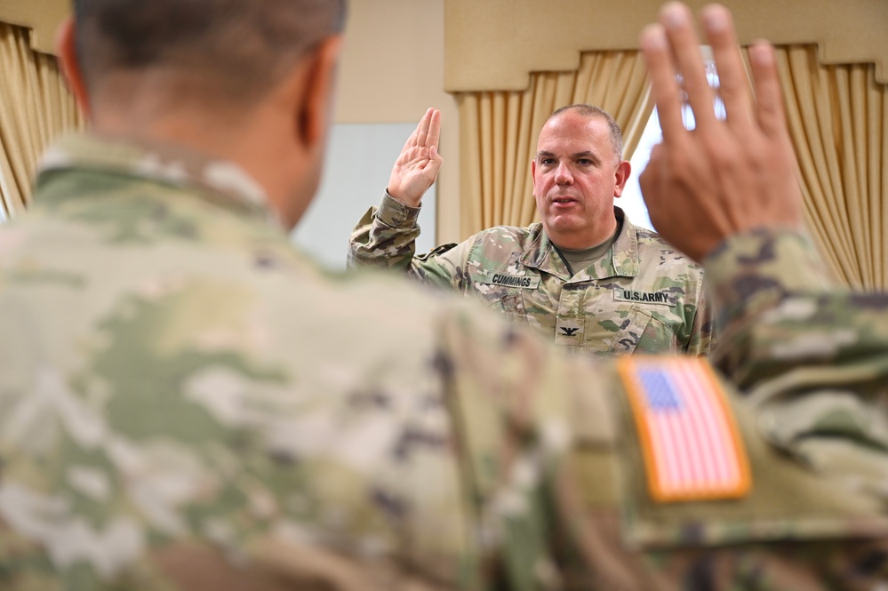 Oath of Office Delivered to the D.C. National Guard Command Chaplain 
