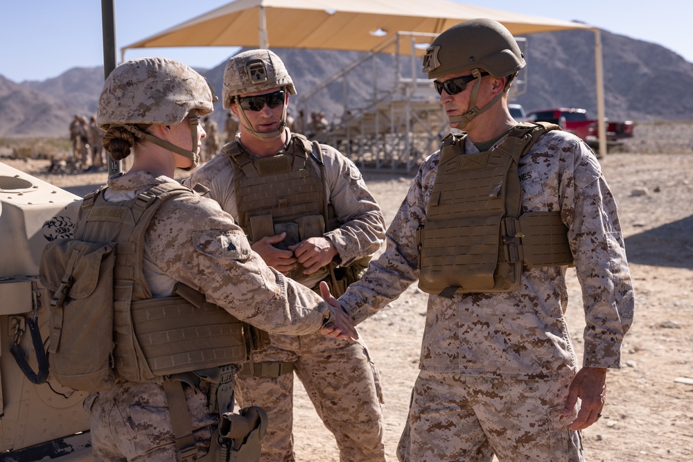 Commander of Marine Forces Reserve Visits Reserve Marines at ITX 3-25