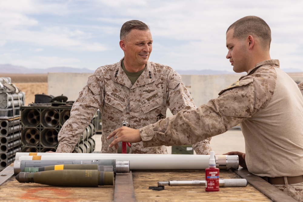 Commander of Marine Forces Reserve Visits Reserve Marines at ITX 3-25