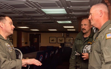 Theodore Roosevelt CO meets with PMA-268
