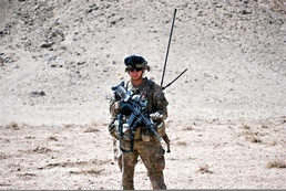 Lew on Patrol During Afghanistan Deployment