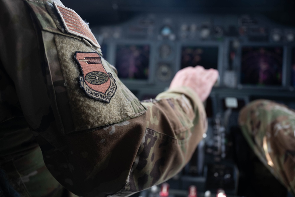 Colonel Michael Walsh pilots a C-40 Clipper during the Quartermaster Liquid Logistics Exercise.