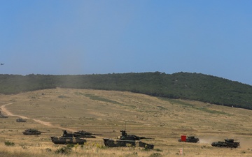 2CR Soldiers rehearsal for an upcoming live-fire exercise alongside their Spanish and Hungarian counterparts