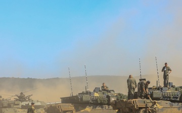 2CR Soldiers rehearsal for an upcoming live-fire exercise alongside their Spanish and Hungarian counterparts