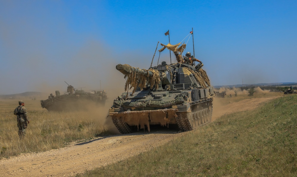 2CR Soldiers rehearsal for an upcoming live-fire exercise alongside their Spanish and Hungarian counterparts