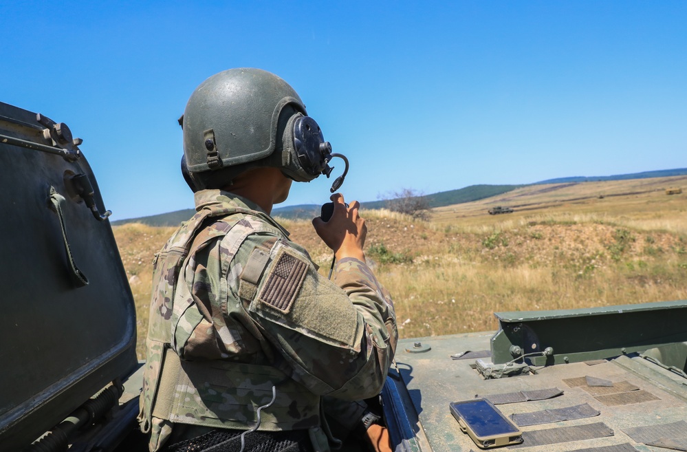 2CR Soldiers rehearsal for an upcoming live-fire exercise alongside their Spanish and Hungarian counterparts