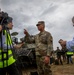Lt. Gen. Charles Costanza visits Soldiers in Hungary during Saber Guardian 25