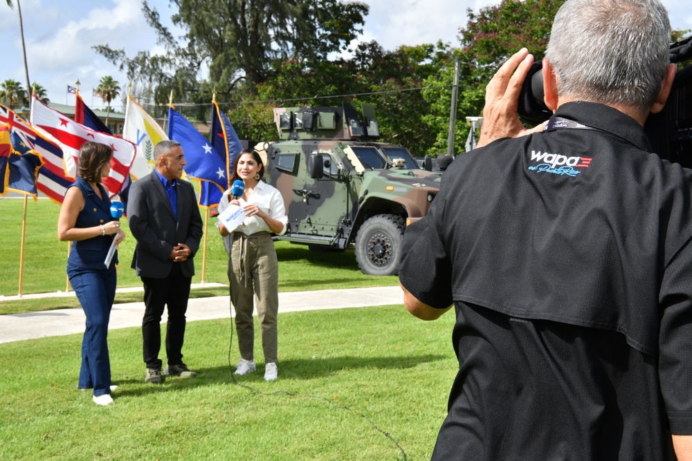 Fort Buchanan Celebrates 250th Army Birthday with Live TV Show Transmission from the Installation