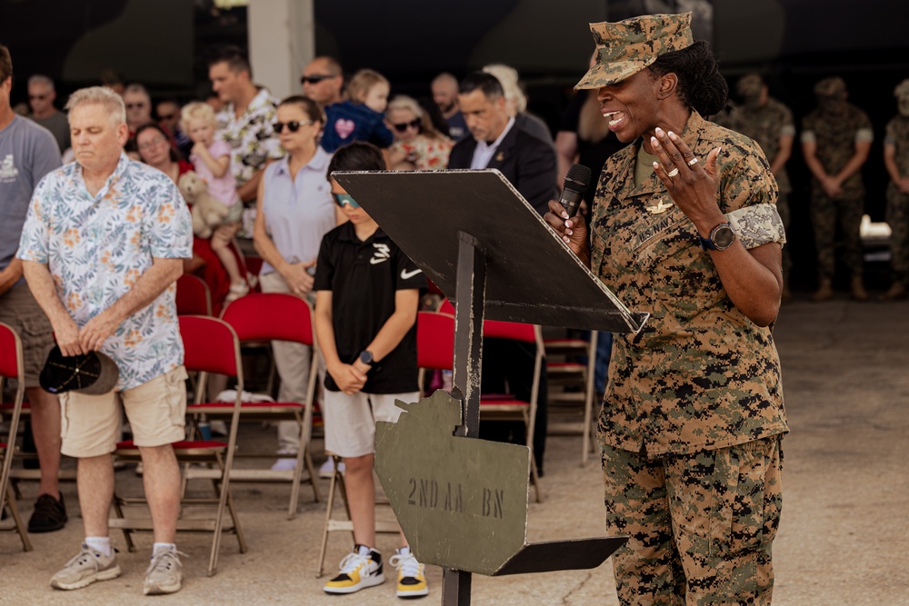 2d AA Bn Change of Command Ceremony